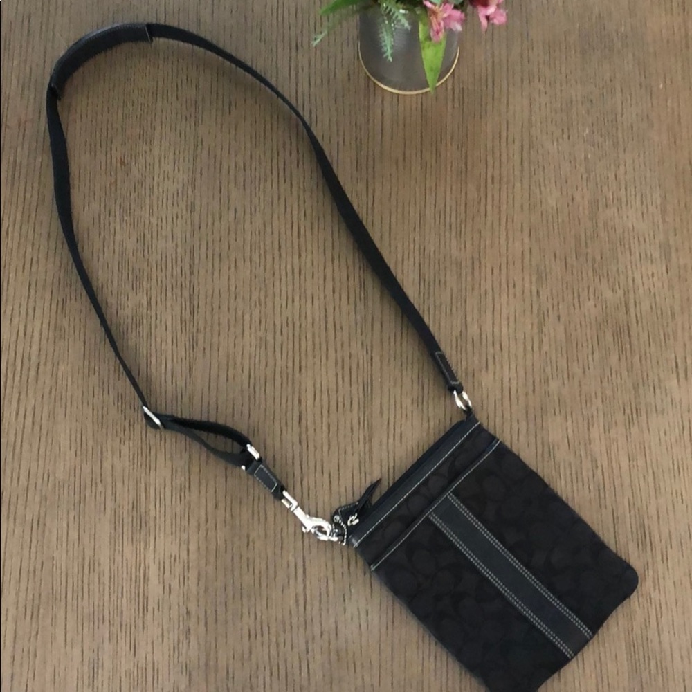 Small black coach purse